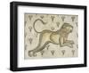 A Byzantine Marble Mosaic Panel Depicting a Lion in a Field of Flowers, circa 5th-6th Century AD-null-Framed Giclee Print