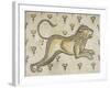 A Byzantine Marble Mosaic Panel Depicting a Lion in a Field of Flowers, circa 5th-6th Century AD-null-Framed Giclee Print