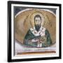 A byzantine mosaic of St Basil, 11th century-Unknown-Framed Giclee Print