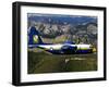 A C-130 Hercules Fat Albert Plane Flies Over the Chinese Wall Rock Formation in Montana-Stocktrek Images-Framed Photographic Print