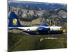 A C-130 Hercules Fat Albert Plane Flies Over the Chinese Wall Rock Formation in Montana-Stocktrek Images-Mounted Photographic Print