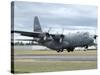 A C-130 Hercules Lands at McChord Air Force Base, Washington-Stocktrek Images-Stretched Canvas