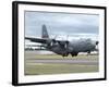 A C-130 Hercules Lands at McChord Air Force Base, Washington-Stocktrek Images-Framed Photographic Print