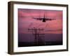 A C-130J Super Hercules Landing at Ramstein Air Base, Germany-Stocktrek Images-Framed Premium Photographic Print