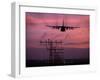 A C-130J Super Hercules Landing at Ramstein Air Base, Germany-Stocktrek Images-Framed Premium Photographic Print