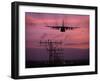 A C-130J Super Hercules Landing at Ramstein Air Base, Germany-Stocktrek Images-Framed Photographic Print