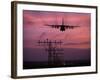 A C-130J Super Hercules Landing at Ramstein Air Base, Germany-Stocktrek Images-Framed Photographic Print