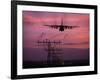 A C-130J Super Hercules Landing at Ramstein Air Base, Germany-Stocktrek Images-Framed Photographic Print