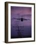 A C-130J Super Hercules Landing at Ramstein Air Base, Germany-Stocktrek Images-Framed Photographic Print