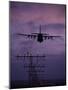 A C-130J Super Hercules Landing at Ramstein Air Base, Germany-Stocktrek Images-Mounted Photographic Print