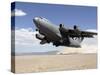 A C-17 Globemaster Departs from the Tonopah Runway-Stocktrek Images-Stretched Canvas