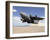 A C-17 Globemaster Departs from the Tonopah Runway-Stocktrek Images-Framed Photographic Print