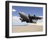 A C-17 Globemaster Departs from the Tonopah Runway-Stocktrek Images-Framed Photographic Print