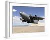 A C-17 Globemaster Departs from the Tonopah Runway-Stocktrek Images-Framed Photographic Print