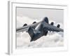 A C-17 Globemaster Flying Above the Clouds over Nellis Air Force Base, Nevada-Stocktrek Images-Framed Photographic Print