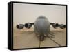 A C-17 Globemaster Iii Sits on the Runway at Cob Speicher, Iraq-null-Framed Stretched Canvas