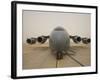 A C-17 Globemaster Iii Sits on the Runway at Cob Speicher, Iraq-null-Framed Photographic Print