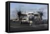 A C-2A Greyhound Moves onto the Flight Deck of USS Nimitz-null-Framed Stretched Canvas