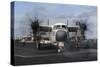 A C-2A Greyhound Moves onto the Flight Deck of USS Nimitz-null-Stretched Canvas