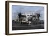 A C-2A Greyhound Moves onto the Flight Deck of USS Nimitz-null-Framed Photographic Print