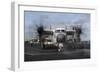 A C-2A Greyhound Moves onto the Flight Deck of USS Nimitz-null-Framed Photographic Print