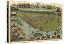 Map of Eureka, California, 1902-A^C^ Noe-Mounted Art Print