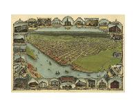 Map of Eureka, California, 1902-A^C^ Noe-Framed Giclee Print