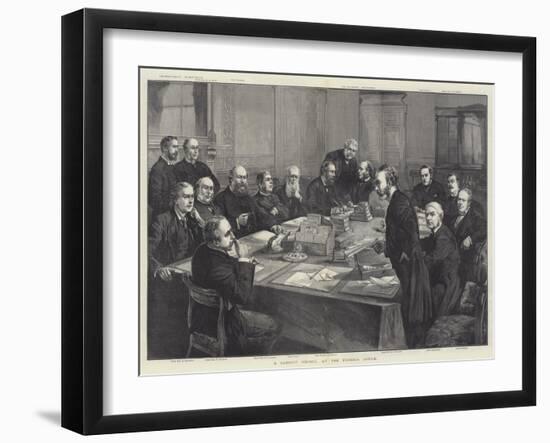 A Cabinet Council at the Foreign Office-null-Framed Giclee Print