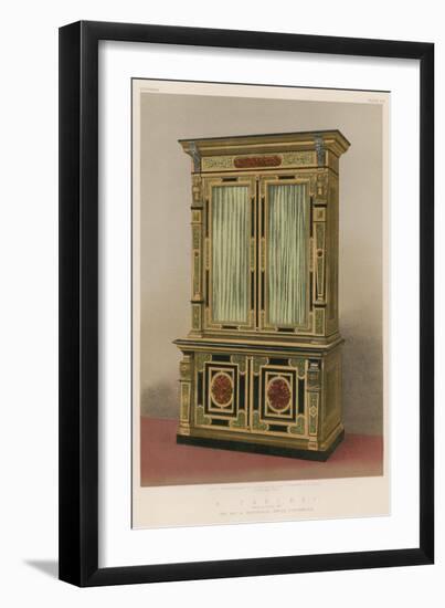 A Cabinet Exhibited by the Art and Industrial Union, Copenhagen-null-Framed Giclee Print