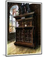 A Cabinet of Oak and Walnut, 1910-Edwin Foley-Mounted Giclee Print