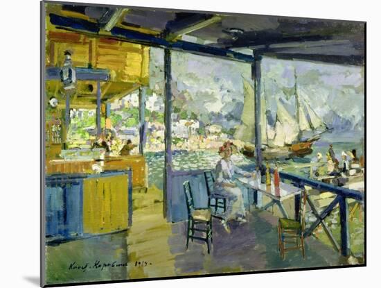 A Cafe in Gursuph, 1914-Konstantin A. Korovin-Mounted Giclee Print