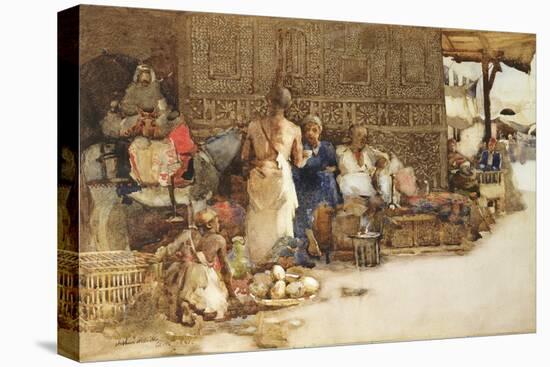 A Cairo Coffee Stall, 1881-Arthur Melville-Stretched Canvas