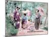 A Cake Seller Dances If Someone Will Buy His Cake, Japan-null-Mounted Giclee Print