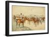A Call to Arms ('Dragoons, Mount!') 1892-93 (W/C, Gouache, Pen & Ink, Pencil & Bodycolour on Paper)-Frederic Remington-Framed Giclee Print