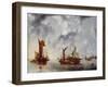 A Calm, 1654 (Oil on Canvas)-Jan Van De Capelle Or Cappelle-Framed Giclee Print