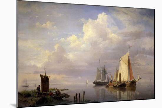 A Calm, 1852-Hermanus Koekkoek-Mounted Giclee Print