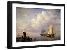 A Calm, 1852-Hermanus Koekkoek-Framed Giclee Print