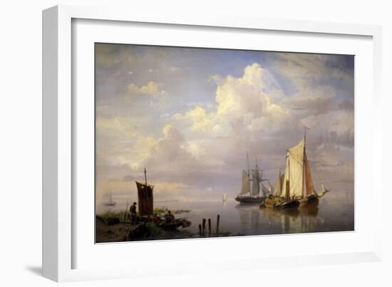 A Calm, 1852-Hermanus Koekkoek-Framed Giclee Print