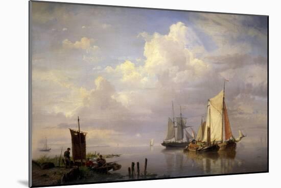 A Calm, 1852-Hermanus Koekkoek-Mounted Giclee Print