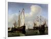 A Calm: a Dutch States Yacht Firing a Salute-Willem Van De, The Younger Velde-Framed Giclee Print