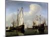 A Calm: a Dutch States Yacht Firing a Salute-Willem Van De, The Younger Velde-Mounted Giclee Print