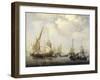 A Calm at Sea-Willem Van De Velde II-Framed Art Print