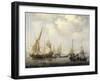 A Calm at Sea-Willem Van De Velde II-Framed Art Print