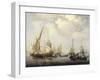 A Calm at Sea-Willem Van De Velde II-Framed Art Print