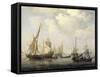 A Calm at Sea-Willem Van De Velde II-Framed Stretched Canvas