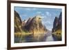 A Calm Day on the Fjord-Adelsteen Normann-Framed Giclee Print