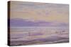 A Calm Evening - Tide Down, 1875 (W/C on Paper)-Henry Moore-Stretched Canvas