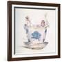 'A calm in a tea-cup' by Kate Greenaway-Kate Greenaway-Framed Giclee Print