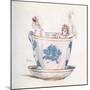 'A calm in a tea-cup' by Kate Greenaway-Kate Greenaway-Mounted Giclee Print