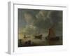 A Calm Sea, 1655-1657-Hendrick Jacobsz Dubbels-Framed Giclee Print